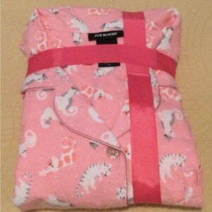 Joe Boxer Pink Cat Print Woman’s 2PC Pajamas.